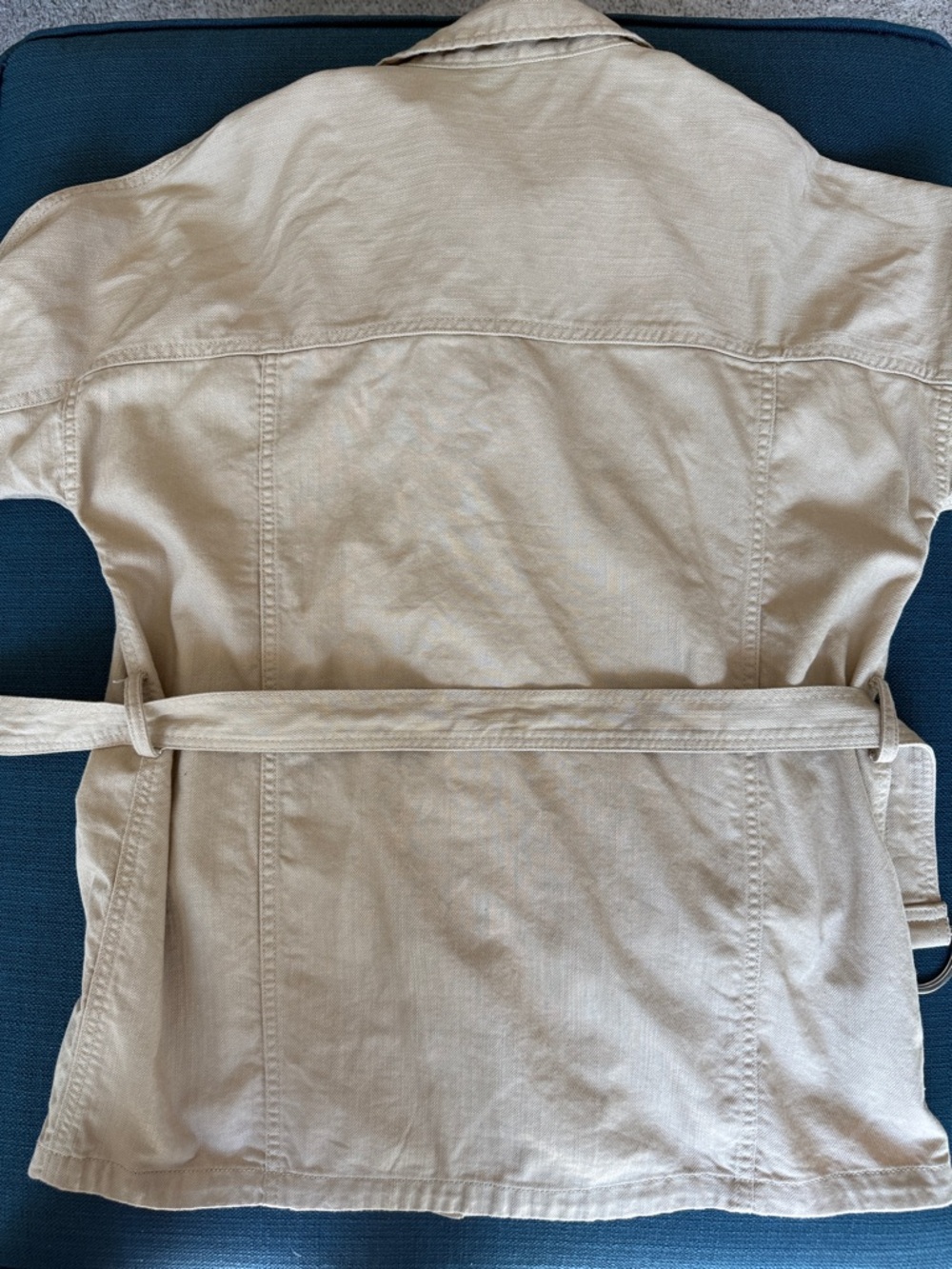 H&M Beige Utility Jacket with D-Ring Belt - Picture 9 of 9